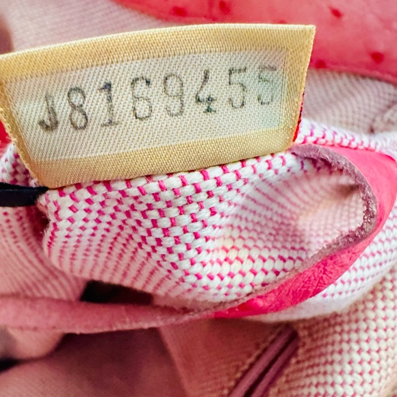 Dooney & Bourke Pink Shoulder Bag with Ostrich Texture (project) - Picture 8 of 9